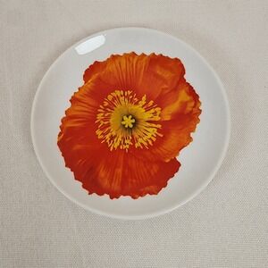 Isaac Mizrahi For Target Red Poppy Salad Plate 6" Dishwasher Safe China